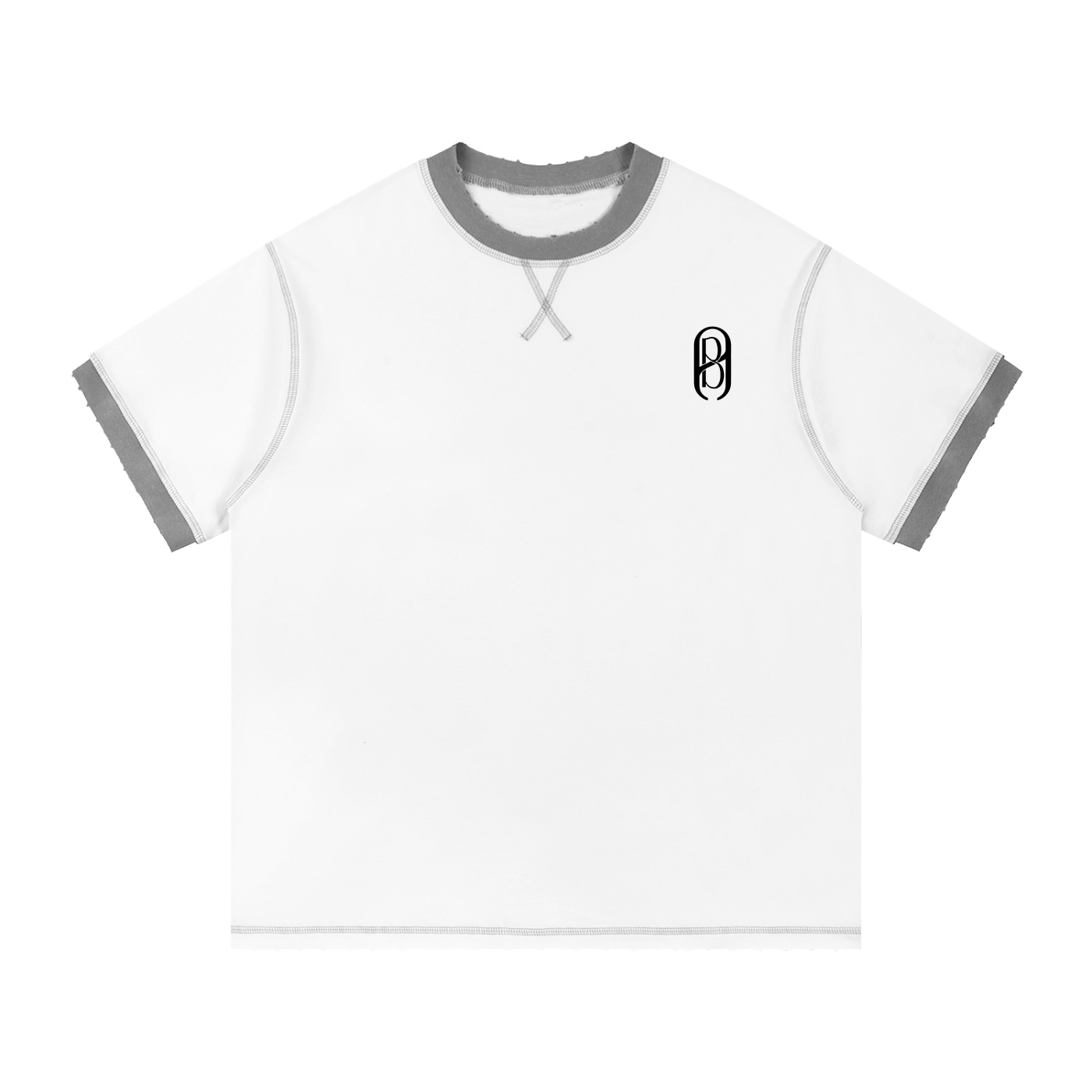 Contrast-Stitched Cotton T-Shirt