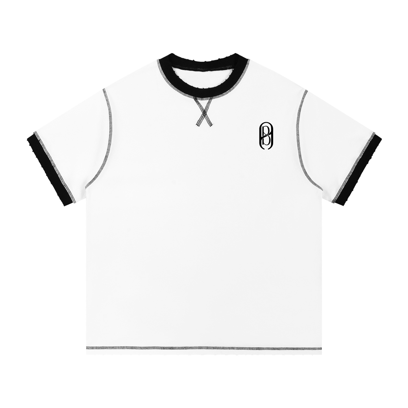 Contrast-Stitched Cotton T-Shirt