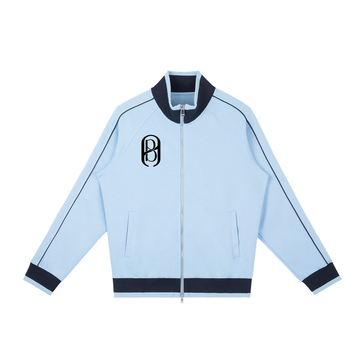 Color Block Raglan Sleeve Zip Track Jacket