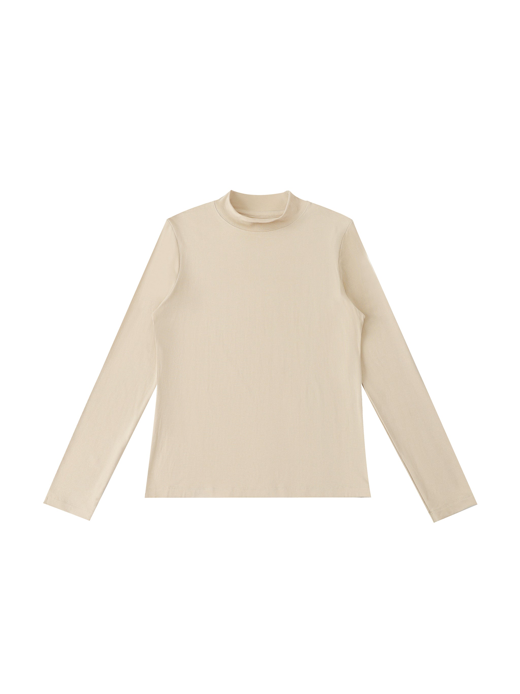 Essential Mock Neck Long Sleeve T-Shirt